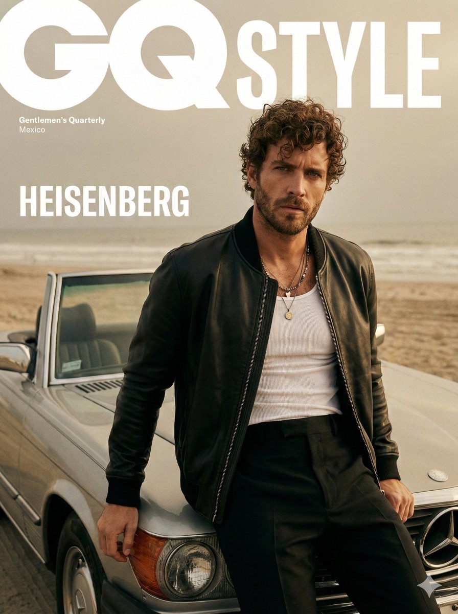 Editorial luxury magazine cover
